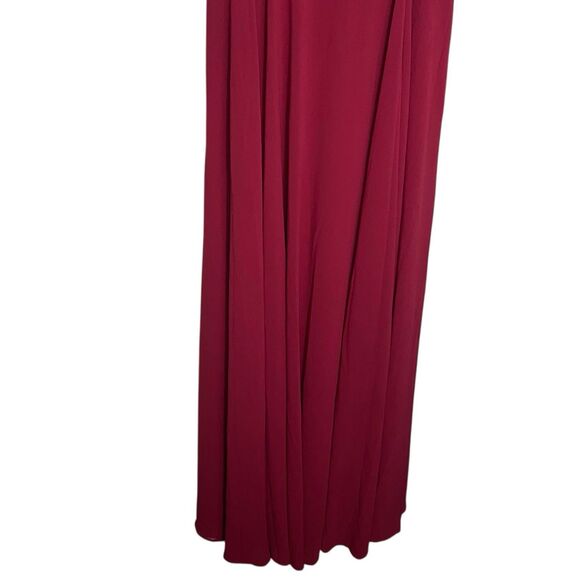 Lulus Cause for Commotion Maxi Dress Womens S Red Pleated Bustier Formal Gown - Picture 6 of 14